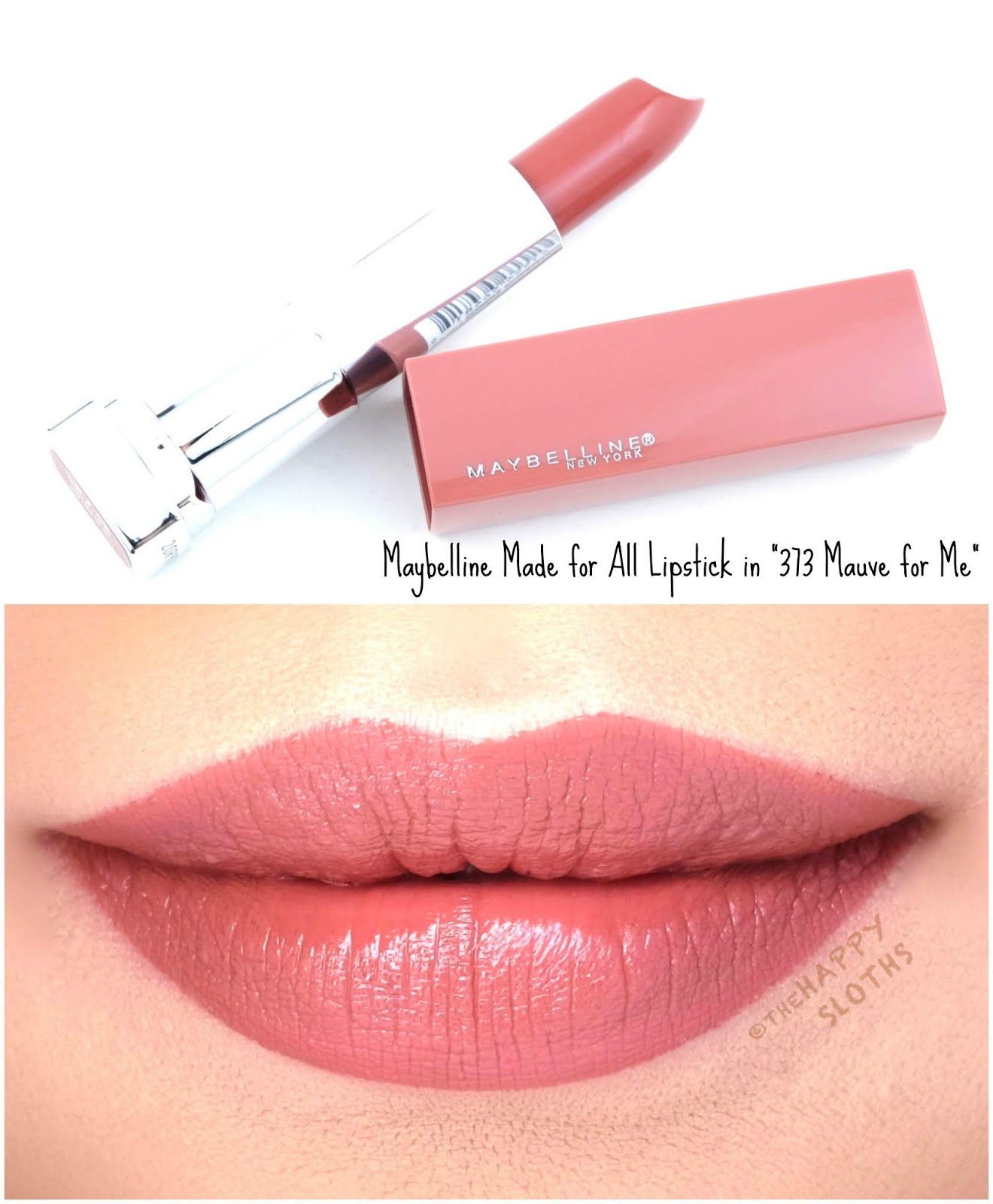 Maybelline | Made for All Lipstick by Color Sensational in "373 Mauve for Me": Review and Swatches