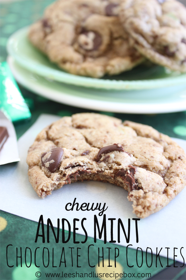 Leesh & Lu's Recipe Box Chewy Andes Mint Chocolate Chip Cookies