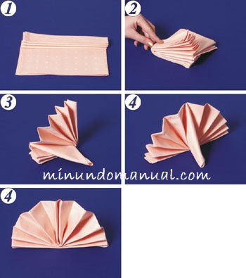 como doblar servilletas de tela para mesa
