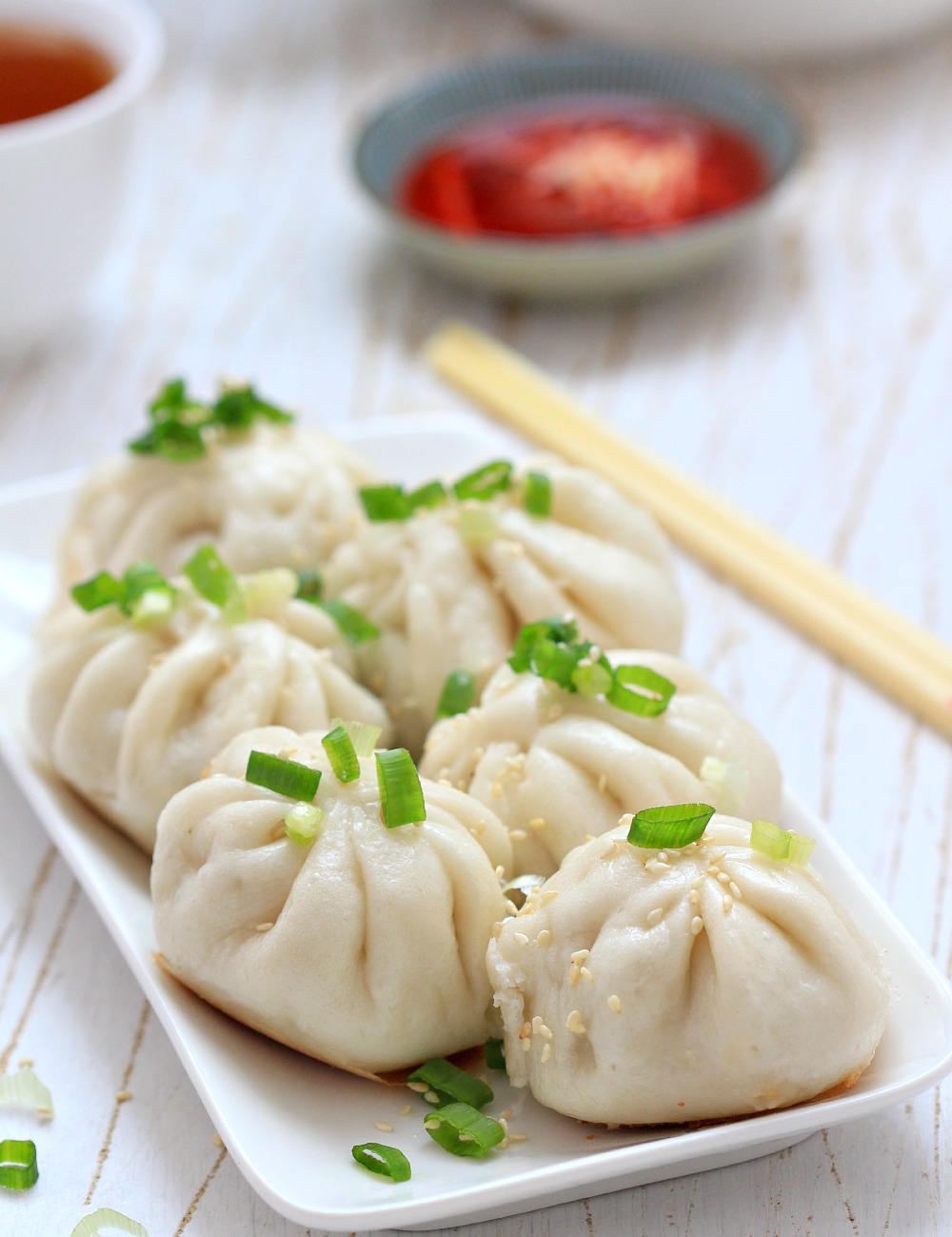 Shanghainese panfried steamed pork buns