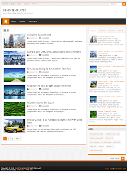 JPStation Orange Blogger Template