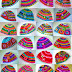 30 multicolored caps ~ Crochet Patterns