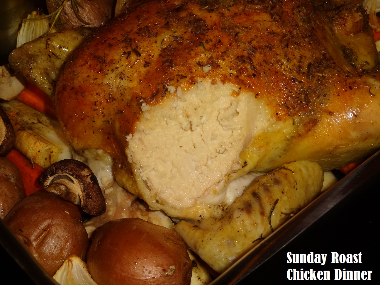 Sunday Roast Chicken #recipe #homecooked meals