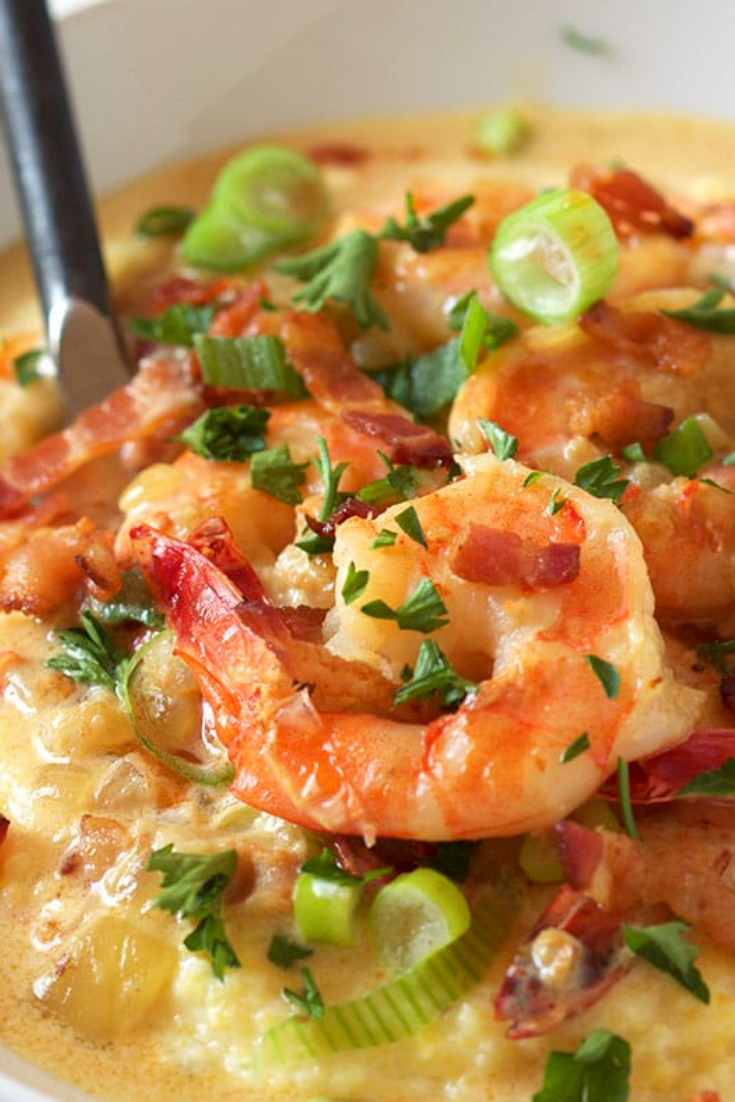 Cheesy Shrimp and Grits Recipe - flavordash