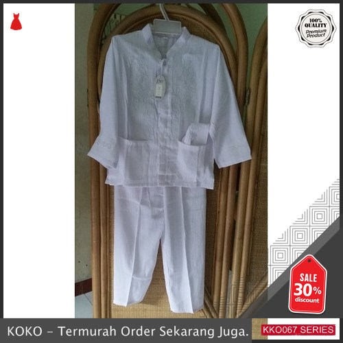 KKO67 PSR157 Baju Koko Anak Putih 5 Per 6 Dan Umur 7 Tahun BMGShop