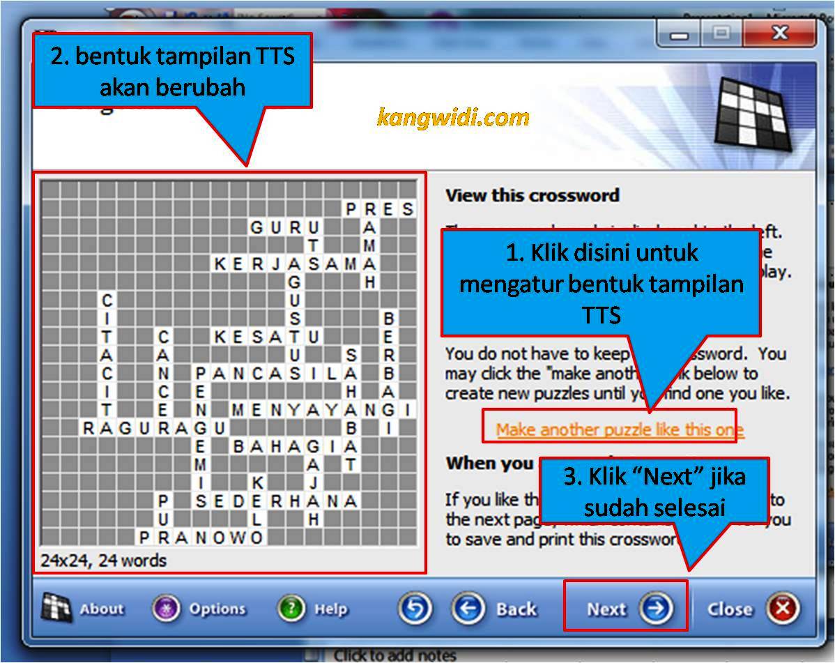 ai untuk membuat teka teki silang