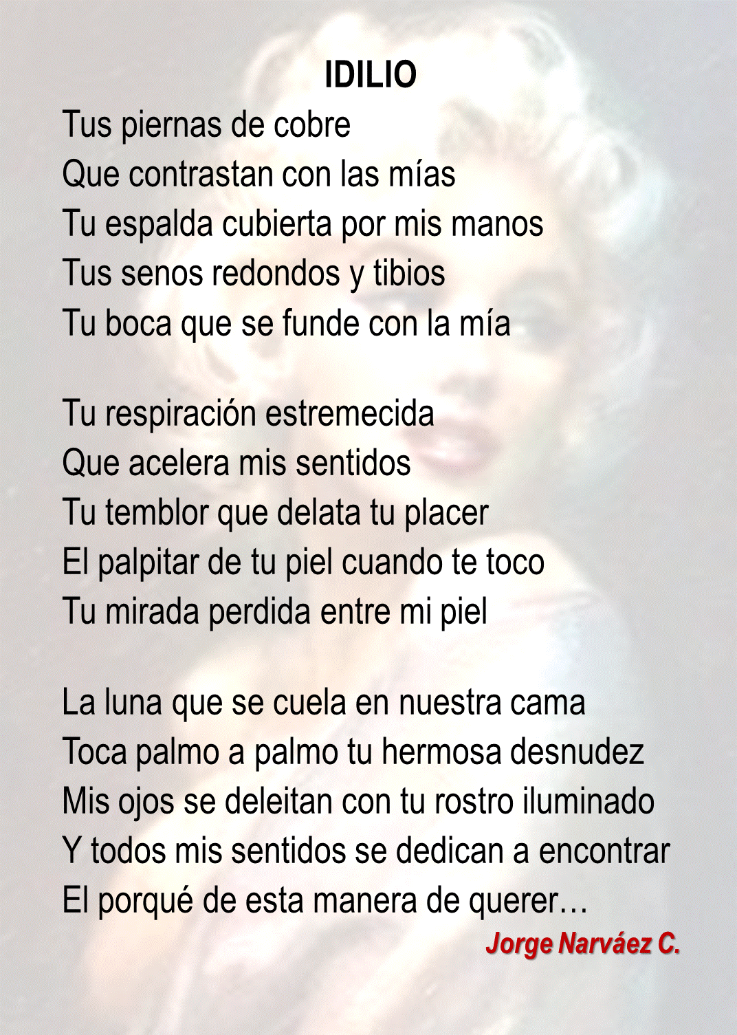 CUENTOS URBANOS Y OTROS POEMAS: IDILIO