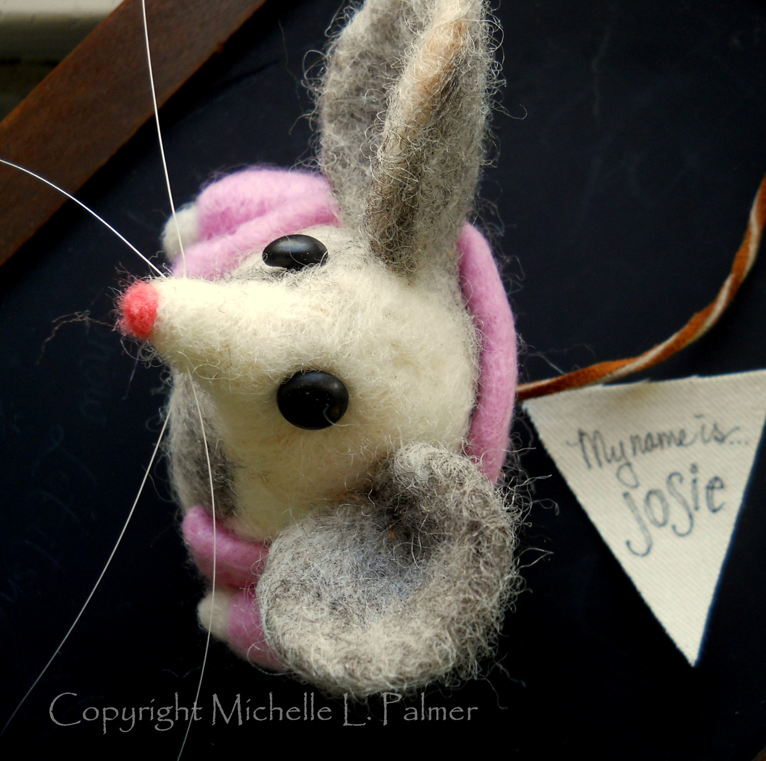 Michelle Palmer Needle felted wool mice...
