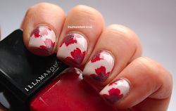 christmas nail flower