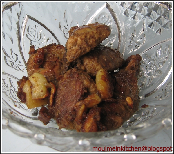 Moulmein Kitchen Panfried fish egg recipe (Ngar oo gyaw)