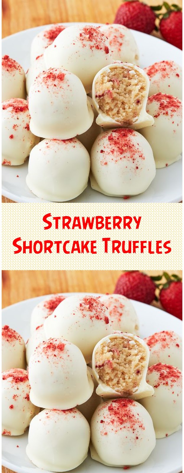 Strawberry Shortcake Truffles