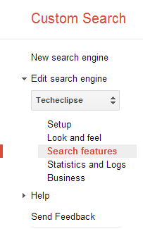 Search features