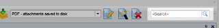 Search .eml files quickly Quick search location in the Eml Viewer Pro toolbar