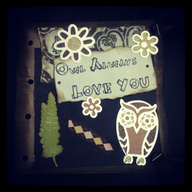 Posh Creations "Owl Always Love You" Premade Paperbag Scrapbook Album