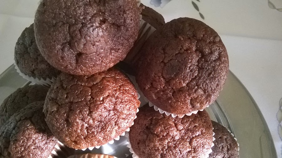 Muffins de Chocolates Bañados con Natillas