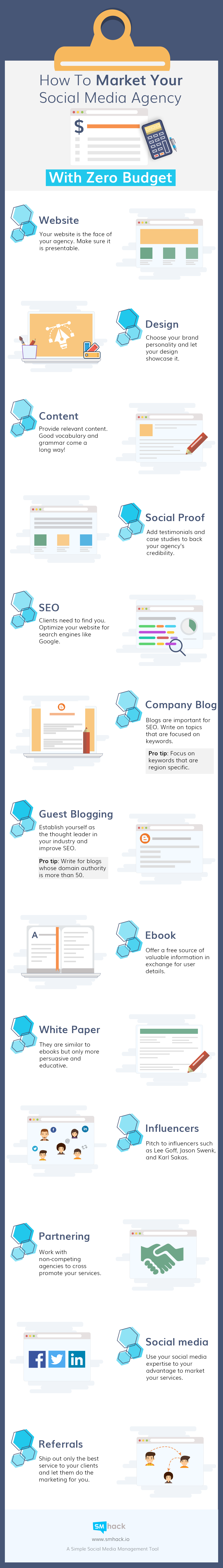 How To Market Your Social Media Agency With Zero Budget - #[Infographic]