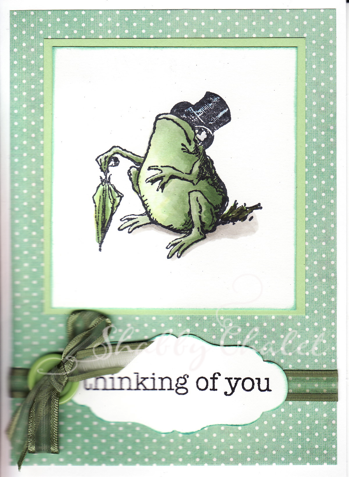 Shabby Chalet Studio 17: Sir Mr Toad