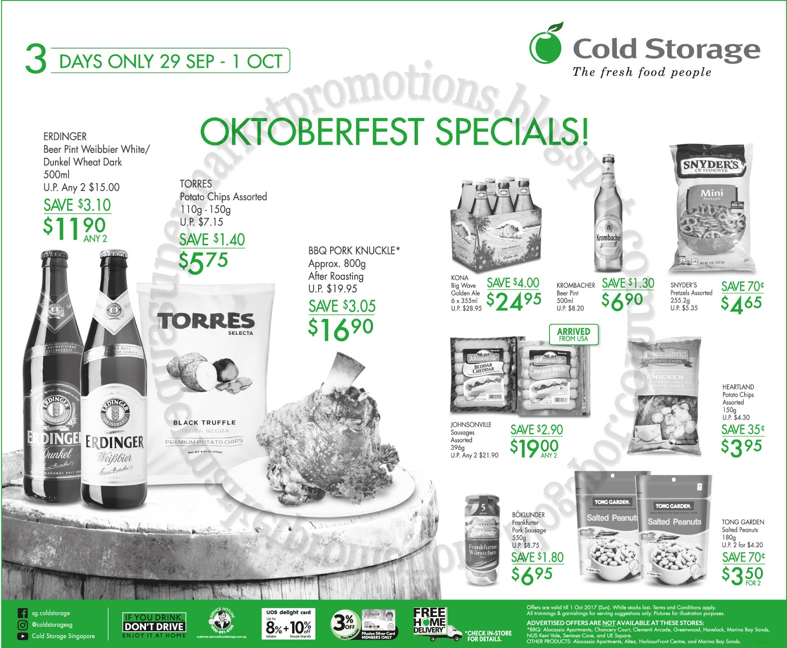 Cold Storage Oktoberfest Specials 29 September 01 October 2017