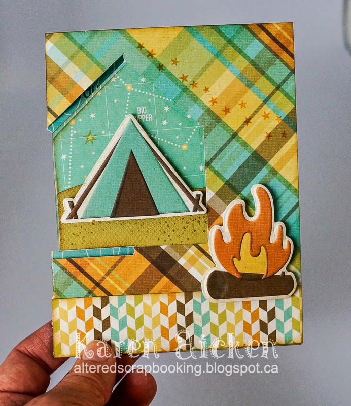 Altered Scrapbooking: Happy Camper House Pivot