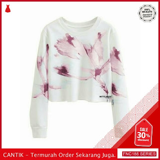 FNC186S18 Sweater Crop Tulipe Babytery Wanita BMGShop To Serba 50 Ribuan