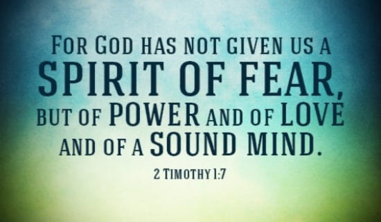 overcoming the spirit of fear