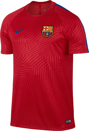 barca red jersey