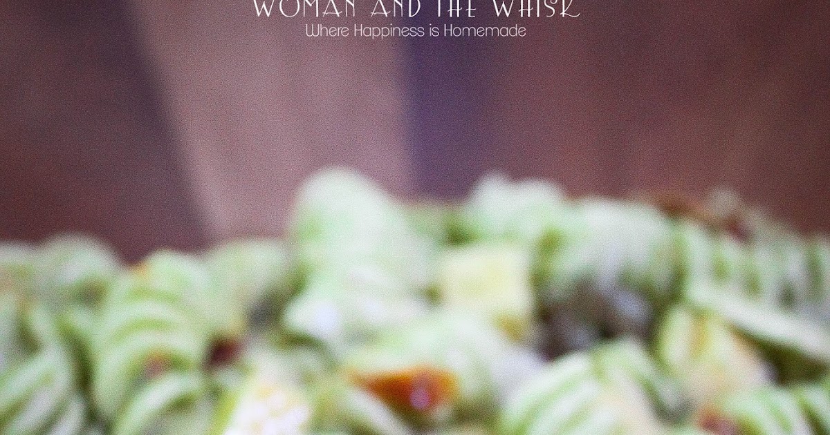Woman and the Whisk Fusilli Pasta Salad With A Basil Pesto Aioli