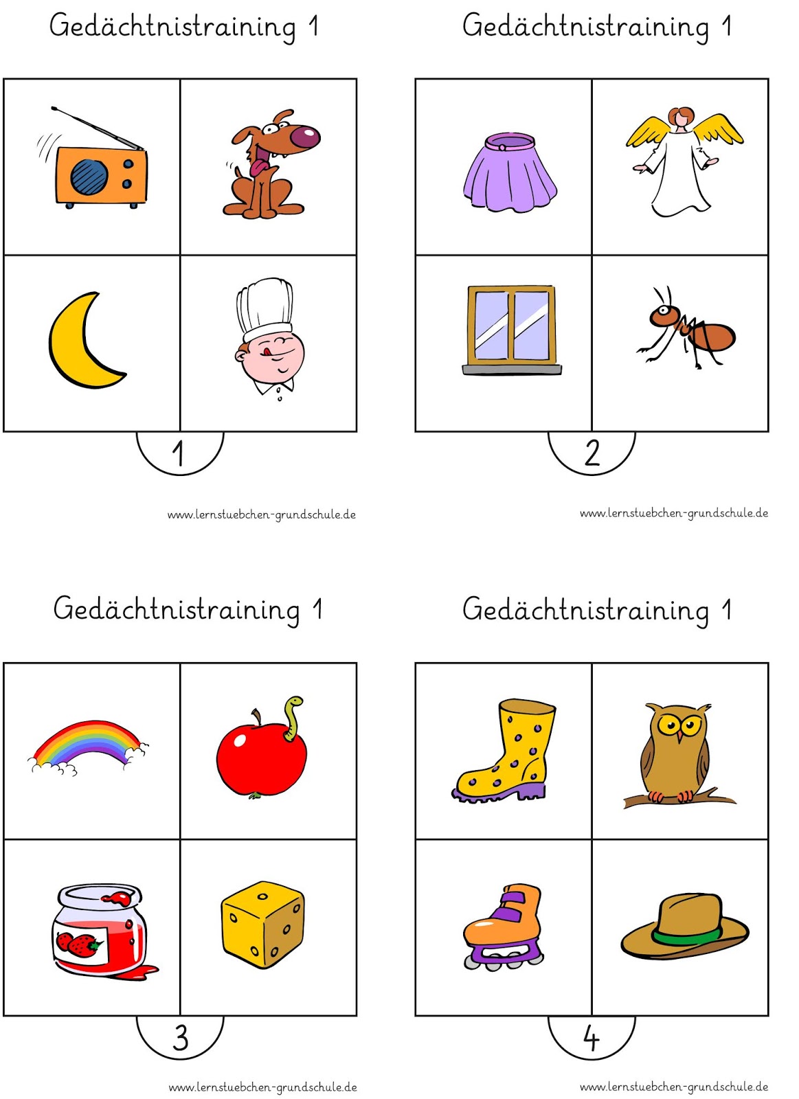 Gedächtnisspiele Für Kinder Gedächtnisspiele Für Kinder