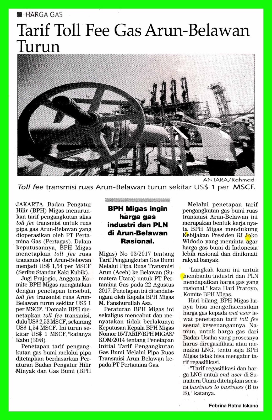toll fee gas arun belawan falls media monitoring oil and gas gas and toll estimator