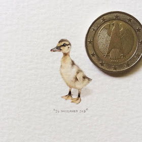 06-Duck-Chick-Lorraine-Loots-Tiny-Art-www-designstack-co