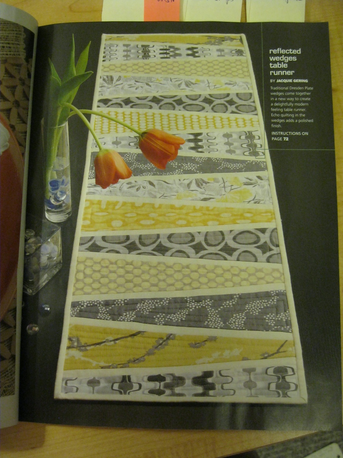 Studio Notes "Reflected Wedges" Table Runner