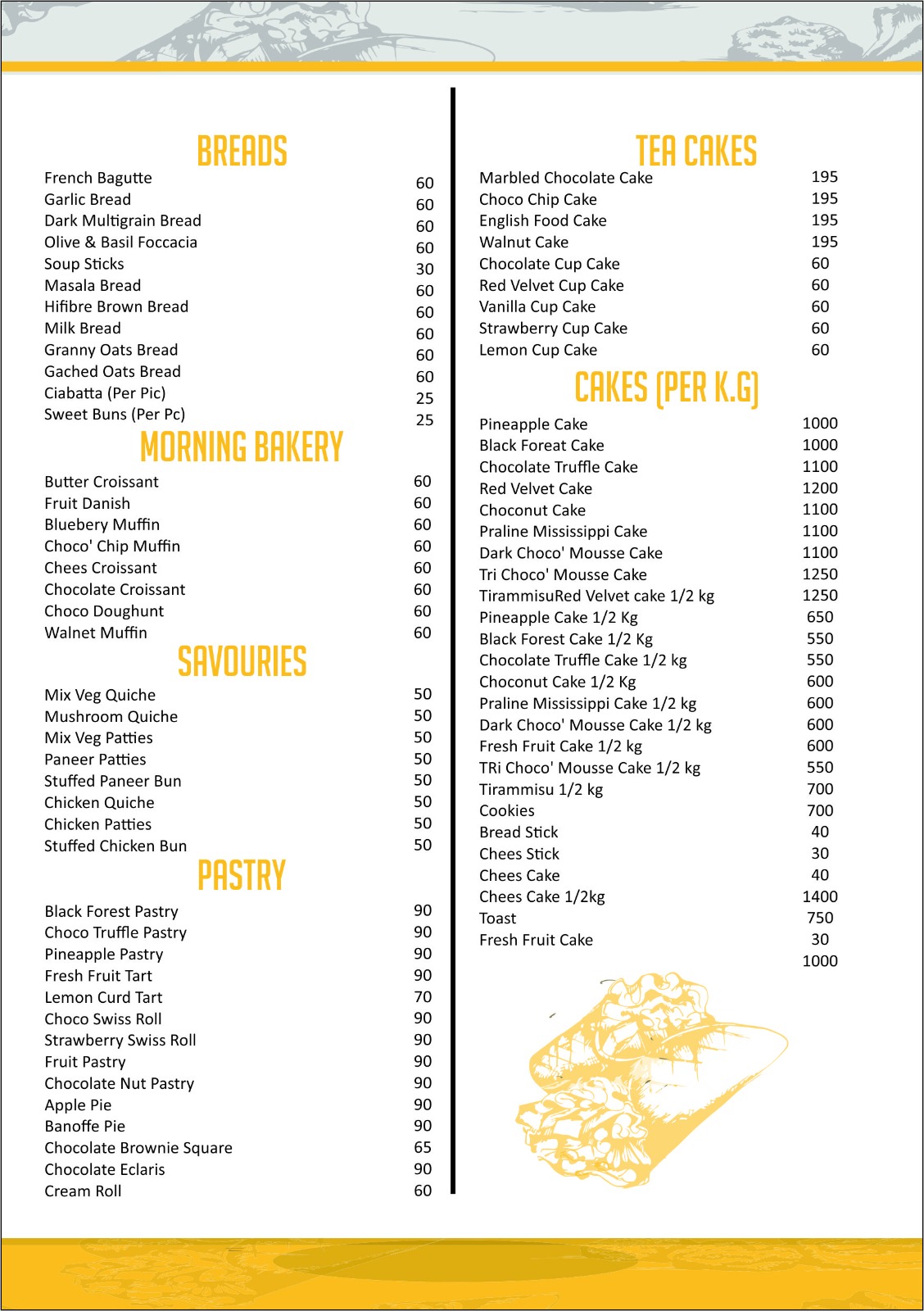 Harshitadhall19 Menu Designed In Corel Draw