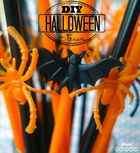 DIY Halloween Straws @ Blissful Roots