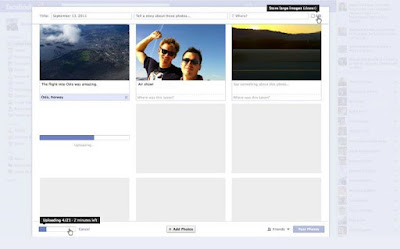 Facebook mejora la interfaz para subir fotos