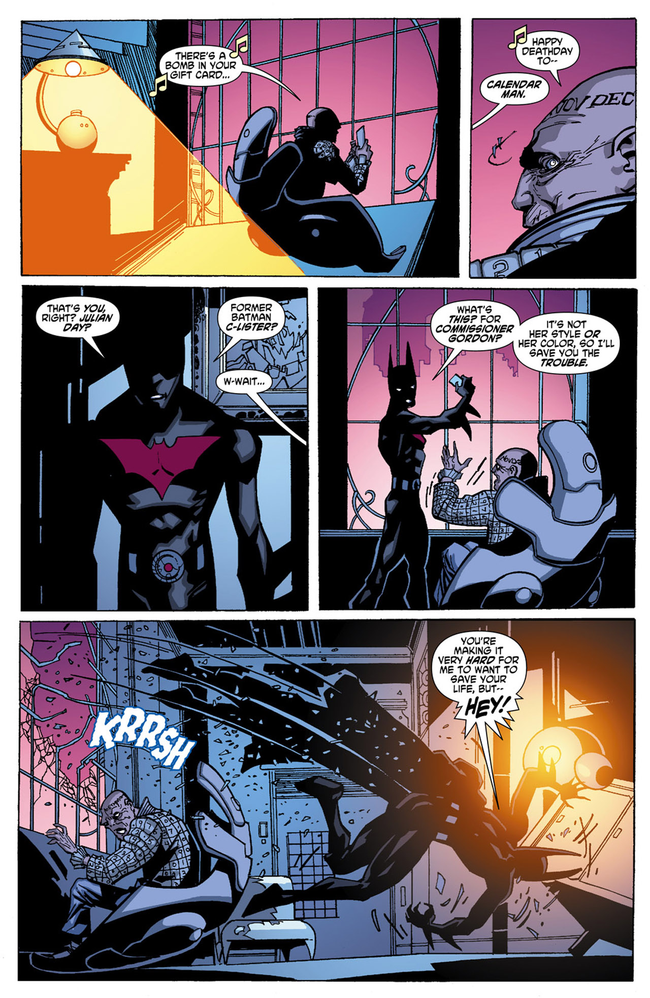 Read online Batman Beyond (2010) comic -  Issue #2 - 20