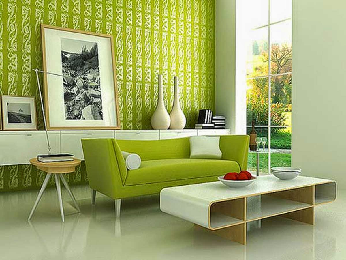 Meriahkan Interior Dengan Wallpaper  Ruang  Tamu  Minimalis 