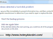 Mengatasi Windows Detected a Hardisk Problem Mengatasi Windows Detected a Hardisk Problem