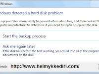 Mengatasi Windows Detected a Hardisk Problem Mengatasi Windows Detected a Hardisk Problem