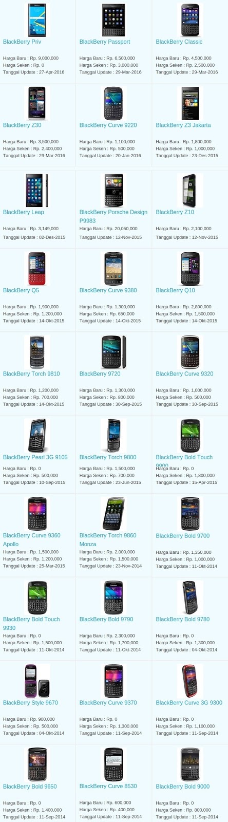 Daftar Harga Hp Terbaru Blackberry Mei 2016 Daftar Harga Hp Terbaru Blackberry Mei 2016