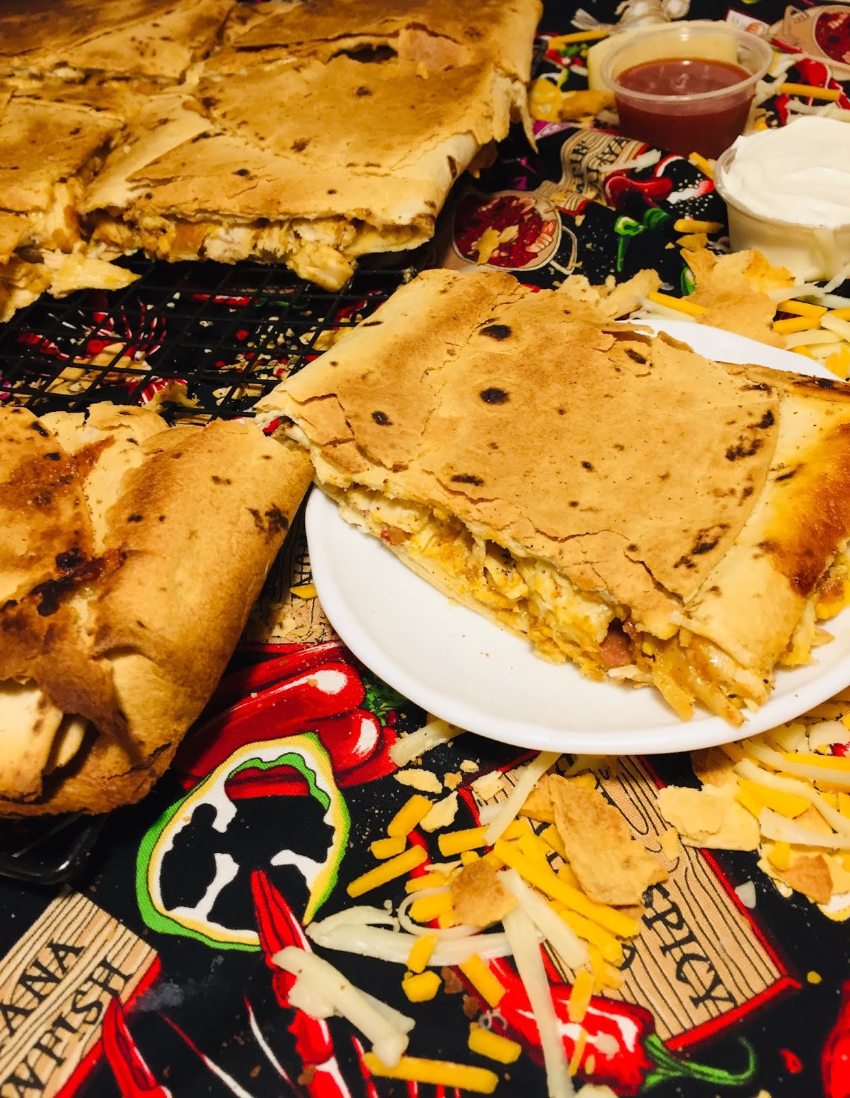 Cajun Chicken Sheet Pan Quesadilla