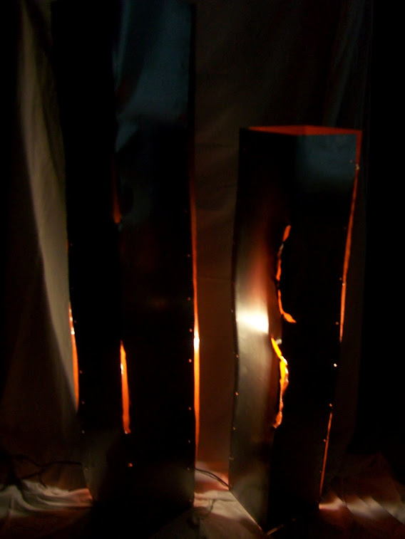 Lampade in ferro - ferro e fuoco effetti di luce