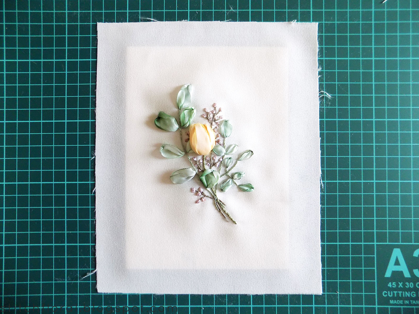 How to frame hand embroidery tutorial Stitch Floral