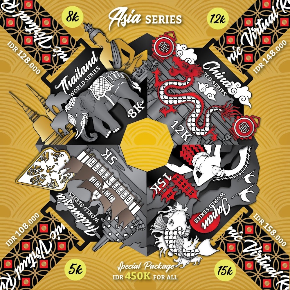 Rute Iconic Virtual Run - Asia Series • 2018 Iconic Virtual Run - Asia Series Route 2018