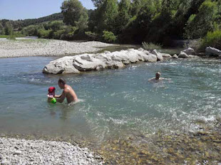 ... Après la baignade dans le Buëch.