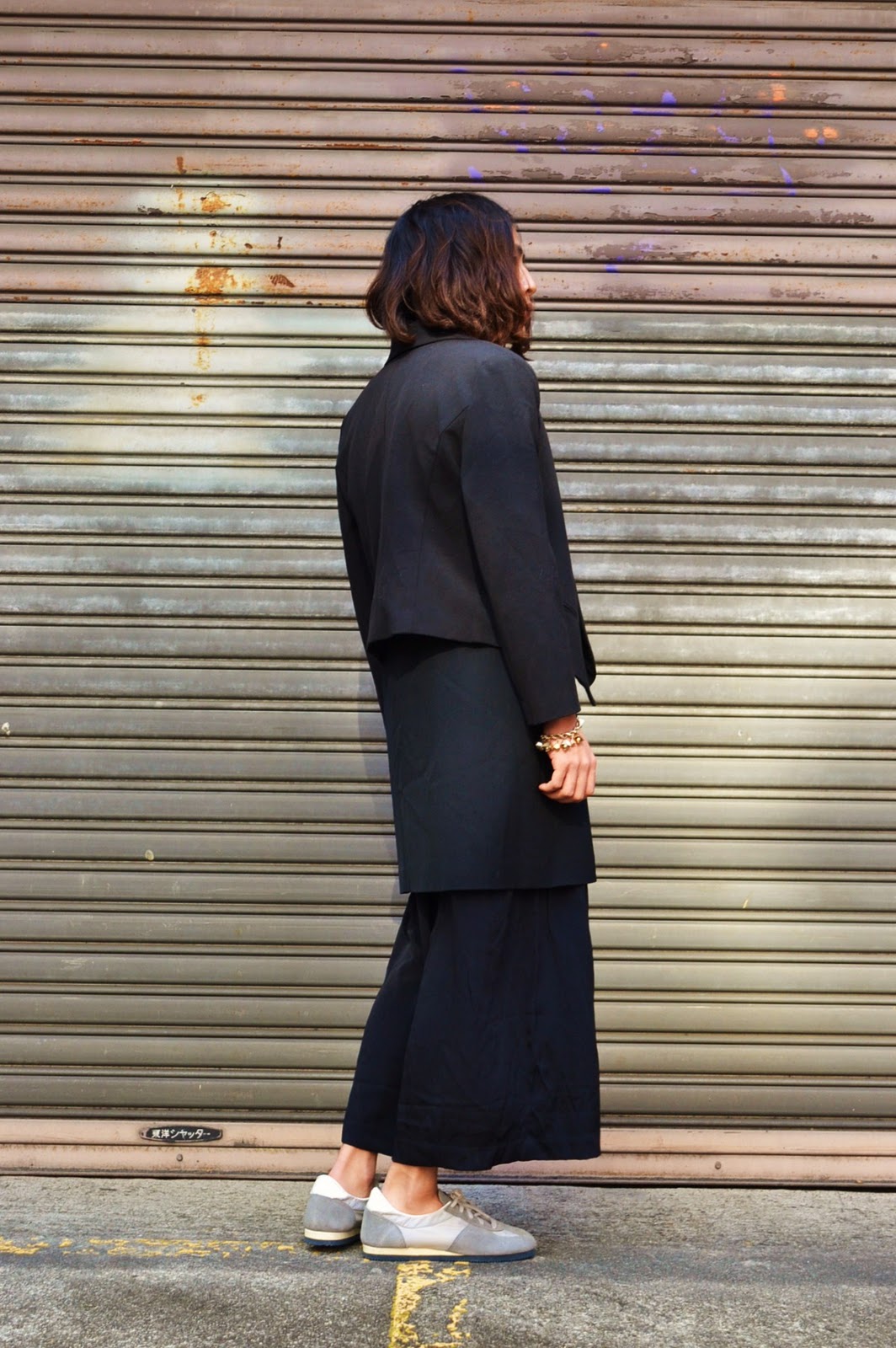 PERORI STYLE BLOG Shawl Collar Short Jacket