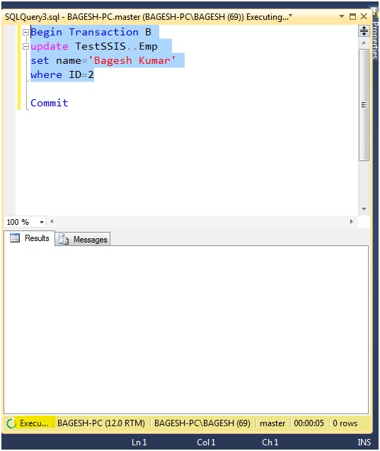 Microsoft Business Intelligence Blocking in Transaction in sql server