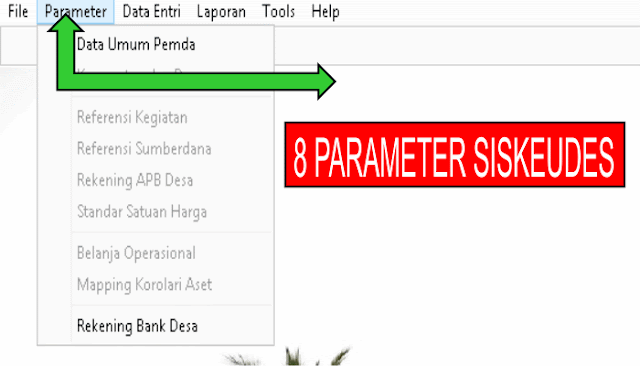 8 Parameter Aplikasi Siskeudes https://updesa.blogspot.co.id/