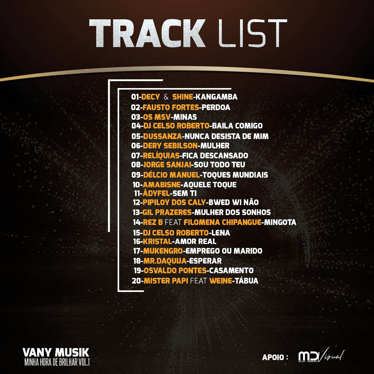 Vany Musik - Minha Hora De Brilhar Vol.1 Track%2BList
