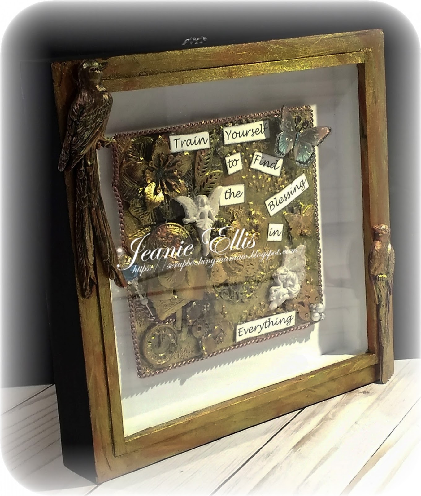 Jeanie Ellis Scrapbookingmamaw Shadow Box Project