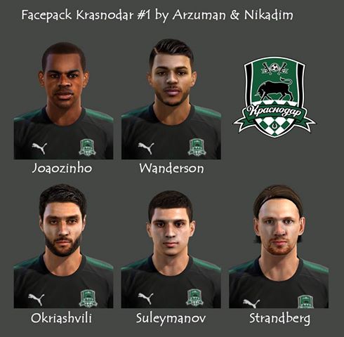 Fc Krasnodar Facepack V1 Pes 2013 Patch Pes New Patch Pro Evolution Soccer